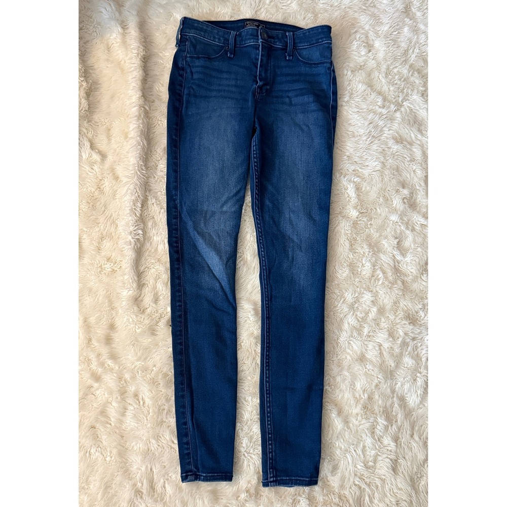 Abercrombie & Fitch‎ Harper Jean Leggings Women 27/4R Dark Blue Skinny
